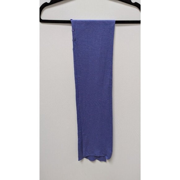 Purple Knit Scarf with Buttons - Picture 1 of 2